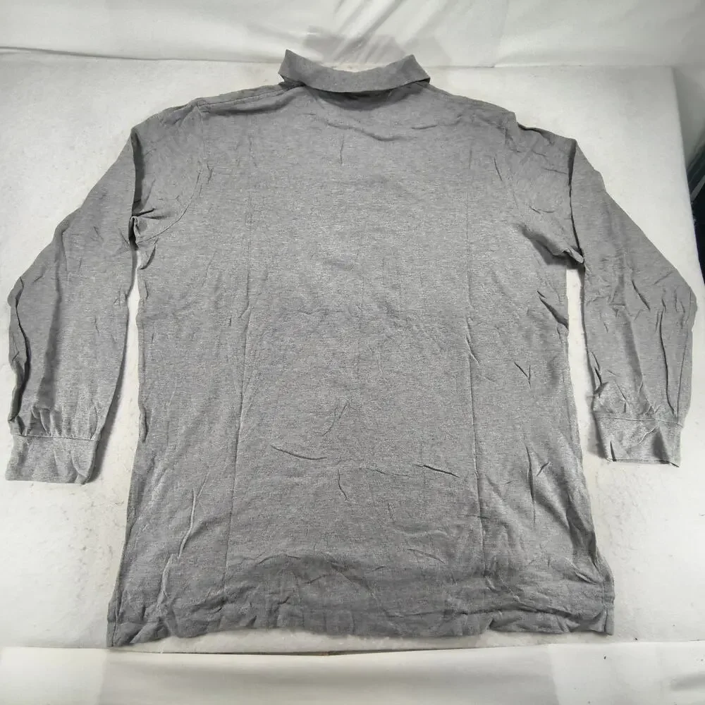 Polo by Ralph Lauren Collared Long Sleeve Polo Shirt Mens Size 2XL Gray